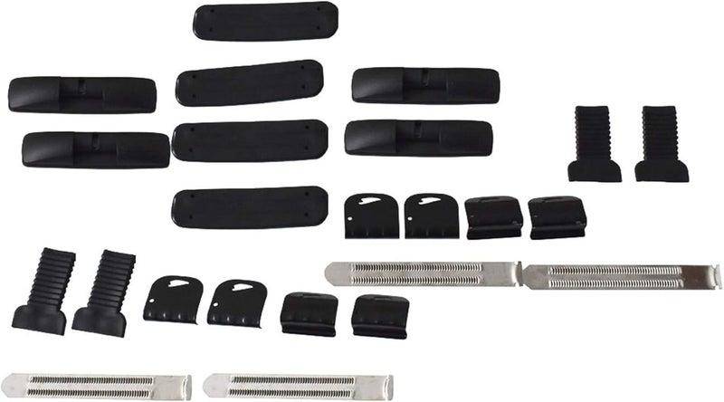 munirater Universal 43.3 inch Black Roof Rack Cross Bar Top Luggage Aluminum Carrier Adjustable Window Frame 2Pcs - Image 4
